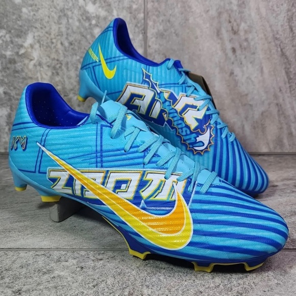NIKE ZOOM VAPOR 15 ACADEMY KM FG/MG BALTIC BLUE SOCCER CLEAT DV0707-400 Size 8.5 - Picture 1 of 9